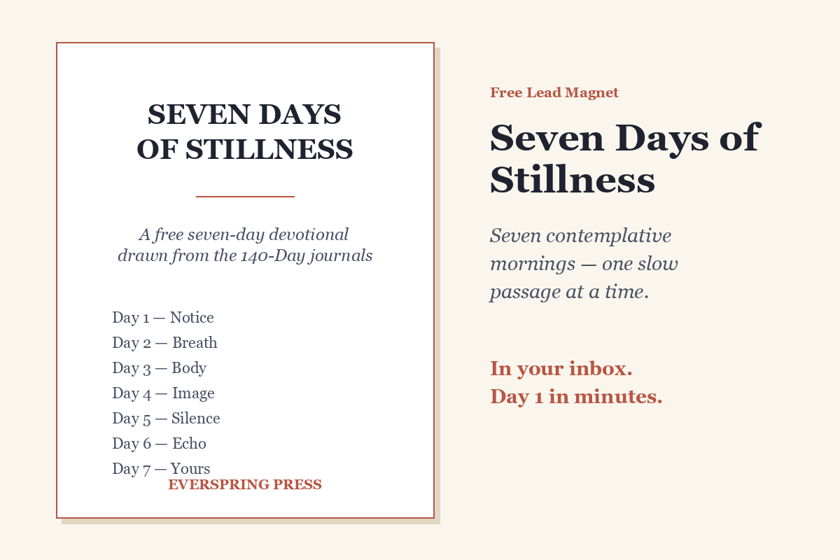 Seven Days of Stillness — a free devotional