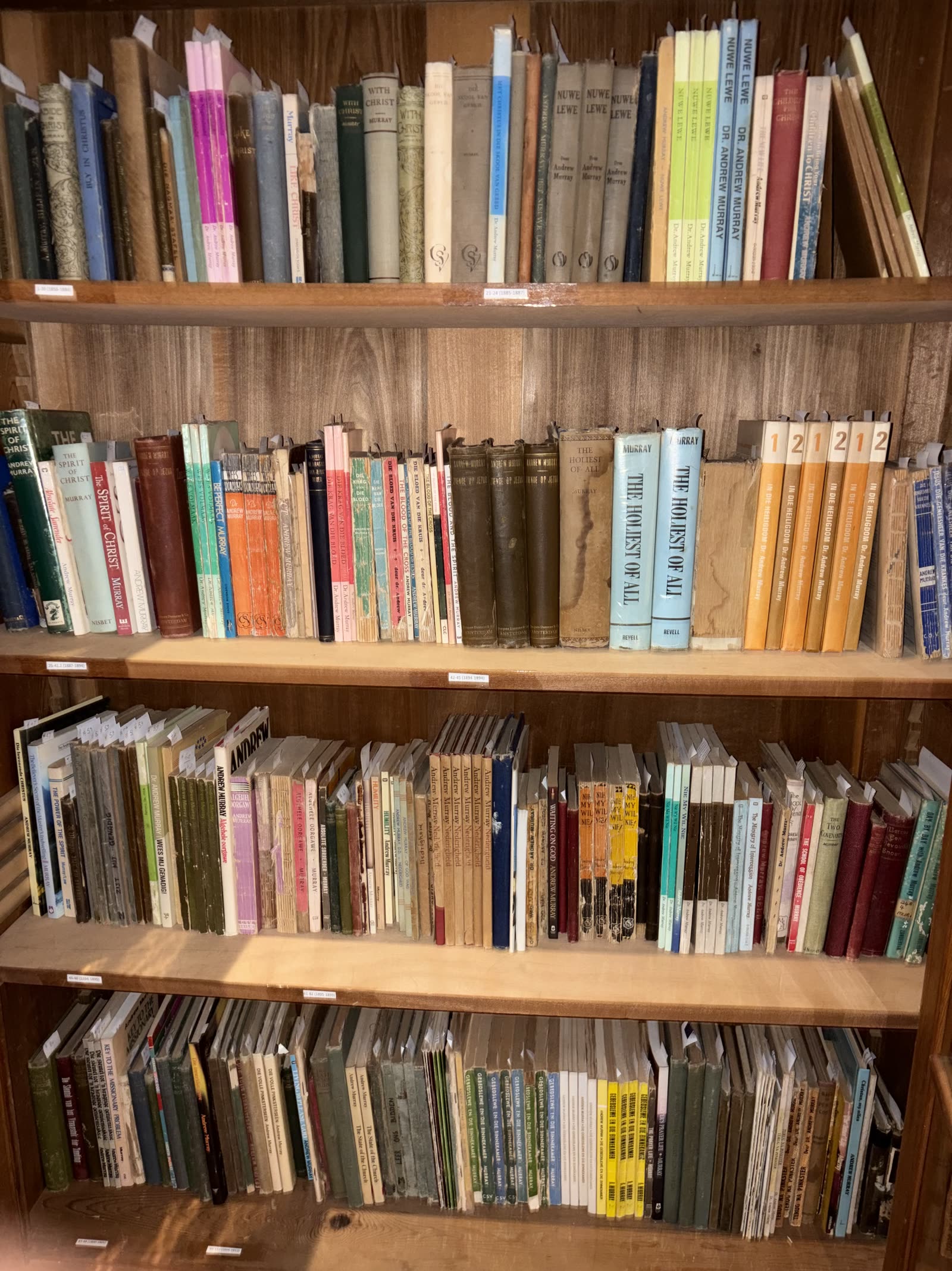 The Andrew Murray Centre for Spirituality's archive of Murray's books, catalogued chronologically by original publication date.